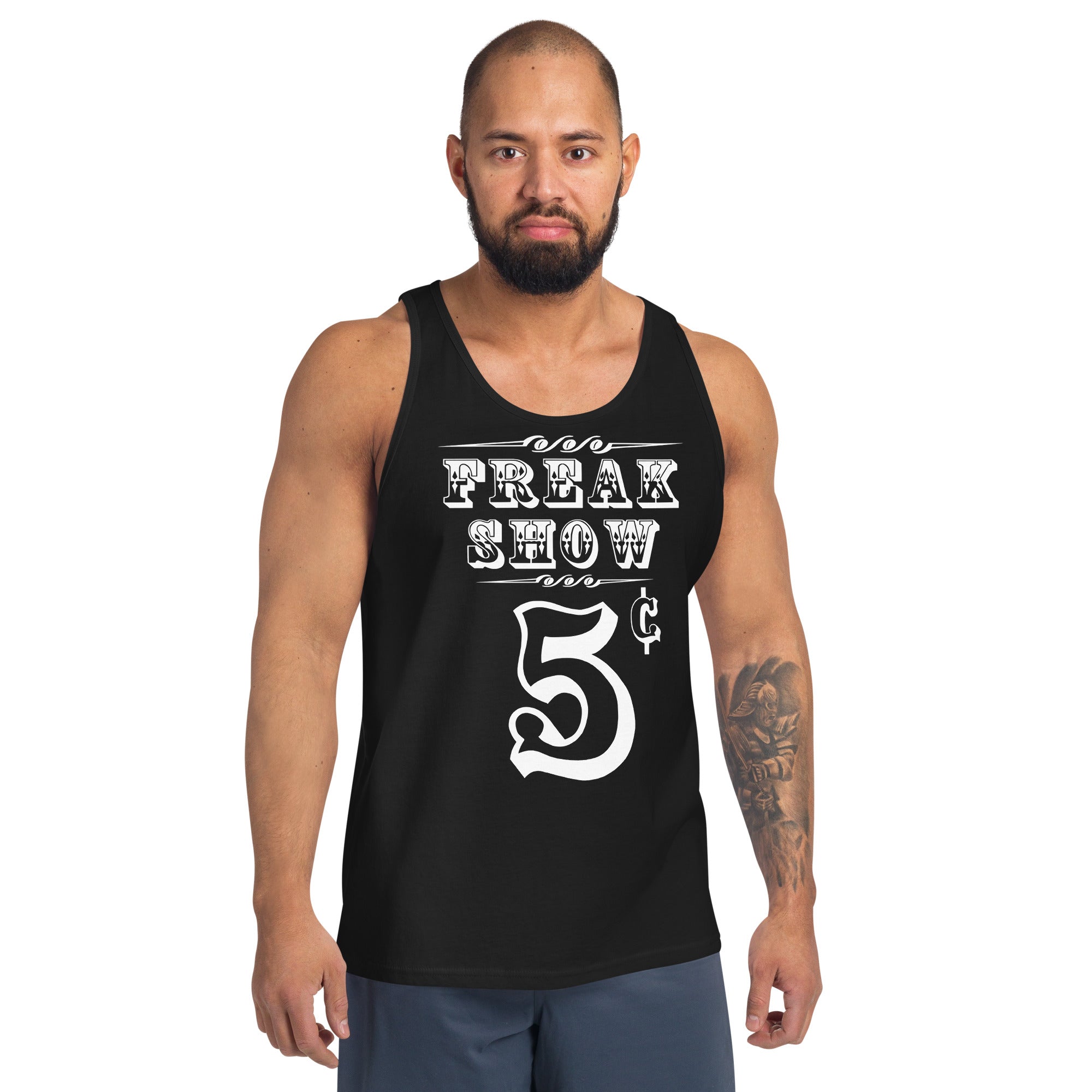 Carnival Freak Show 5 Cents Men's Tank Top - Edge of Life Designs