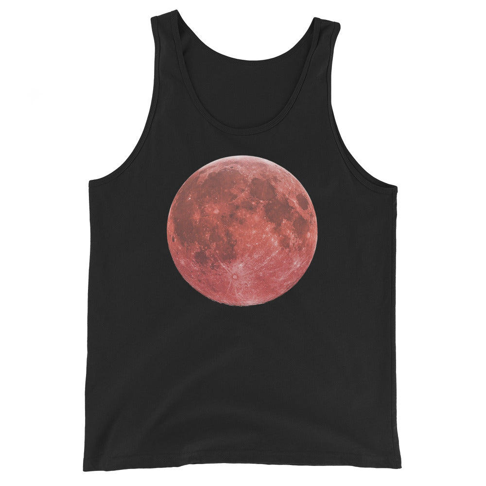 Blood Red Moon Total Lunar Eclipse Men's Tank Top - Edge of Life Designs