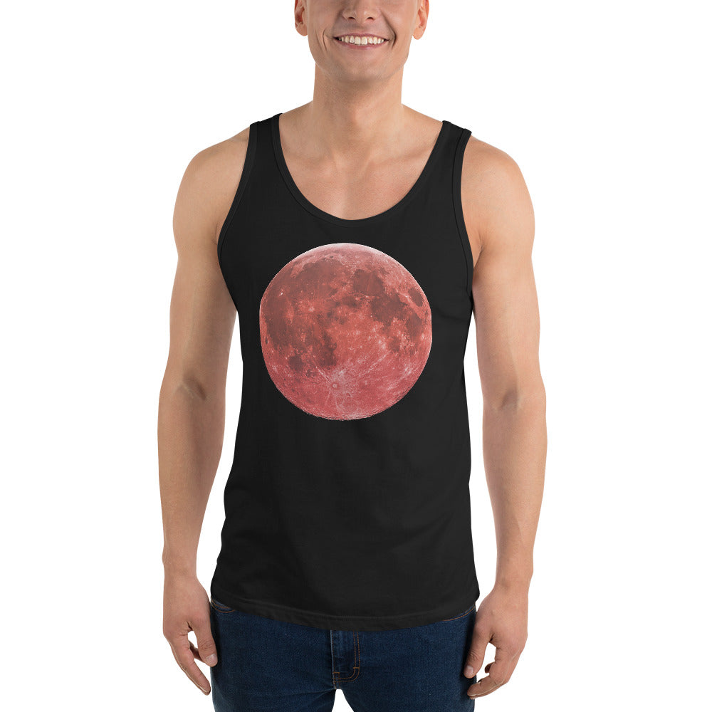 Blood Red Moon Total Lunar Eclipse Men's Tank Top - Edge of Life Designs