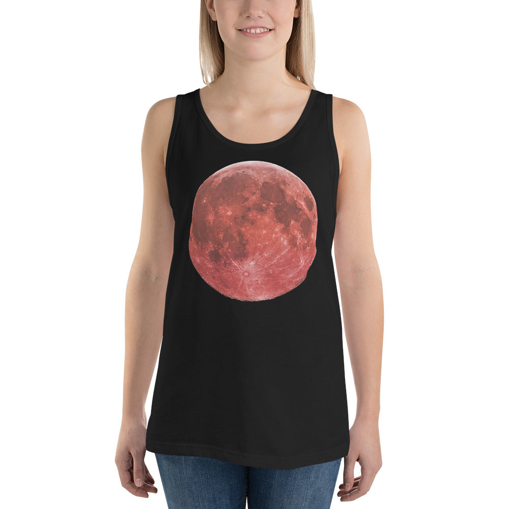 Blood Red Moon Total Lunar Eclipse Men's Tank Top - Edge of Life Designs