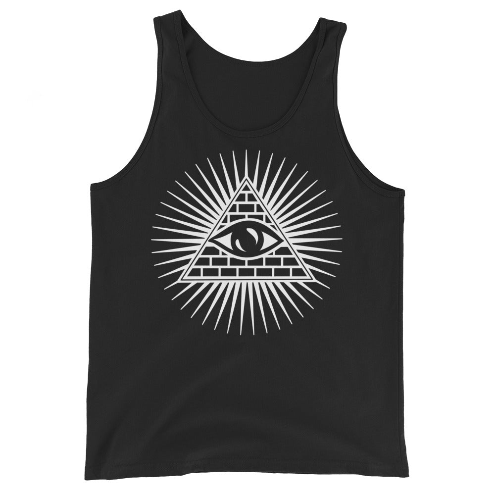 Illuminati All Seeing Psychic Eye Men's Tank Top - Edge of Life Designs