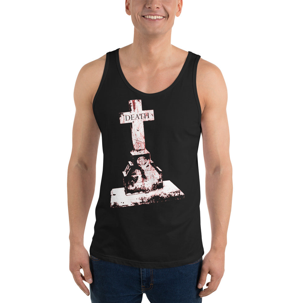 Cemetery Gravestone Death Tombstone Marker Men's Tank Top - Edge of Life Designs