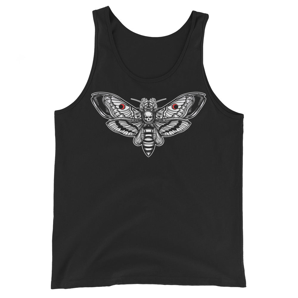 Death's-head Hawkmoth Omen of Death Moth Skull Men's Tank Top - Edge of Life Designs