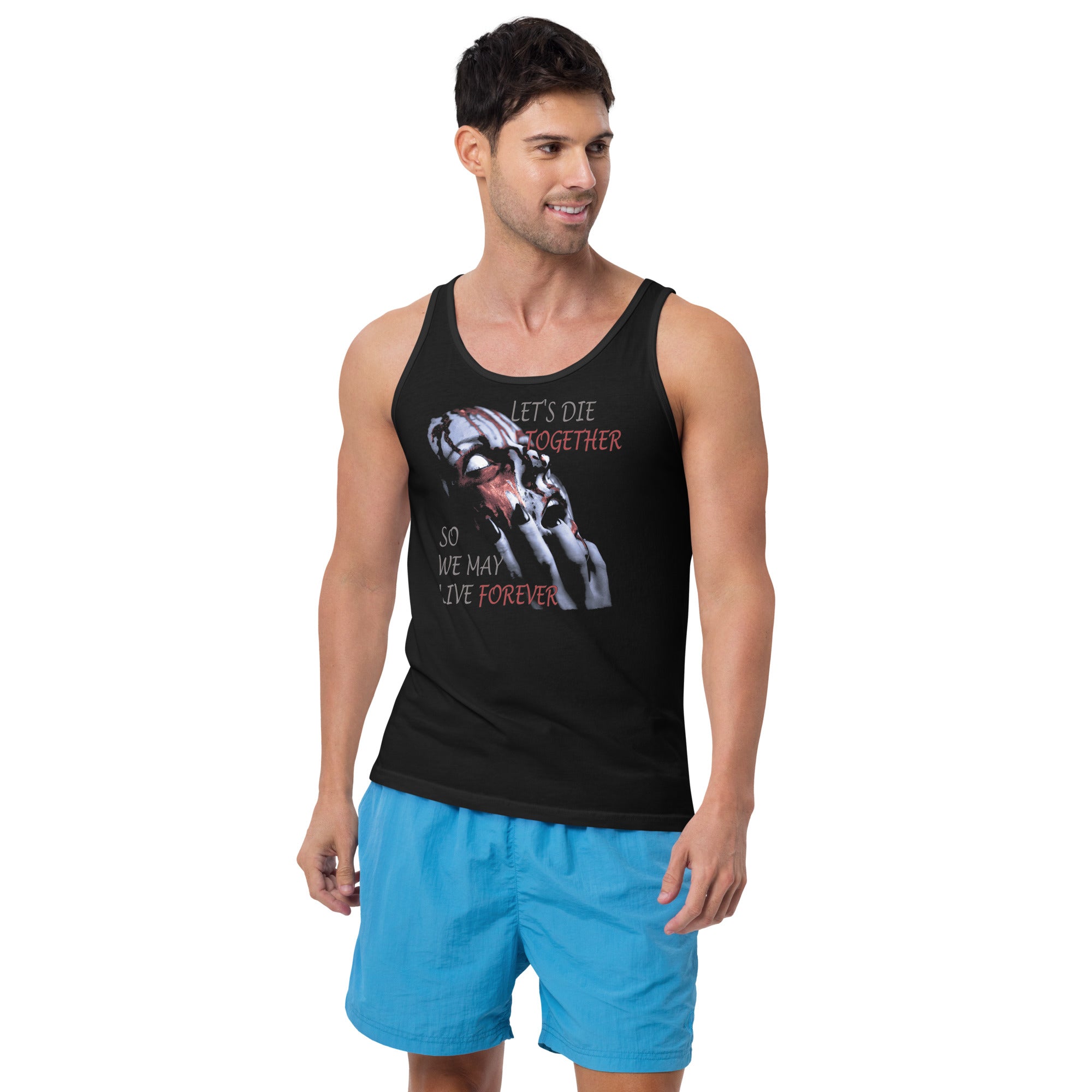 Together Forever Horror Gothic Fashion Men's Tank Top Shirt
