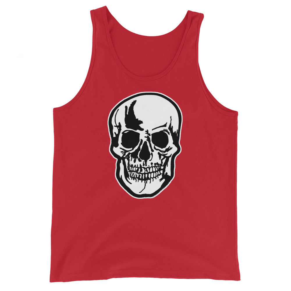 Halloween Oddities Human Skull Men's Tank Top Shirt