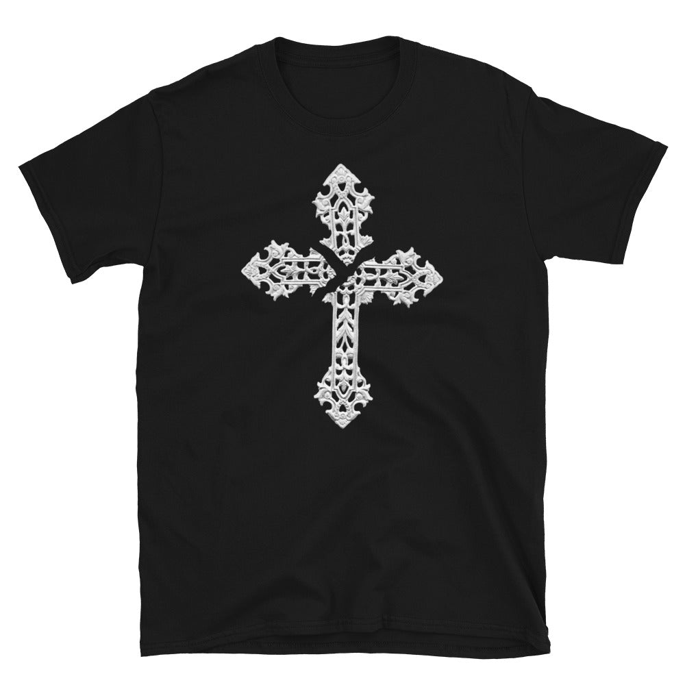 Broken Holy Cross Men's Short Sleeve T-Shirt - Edge of Life Designs
