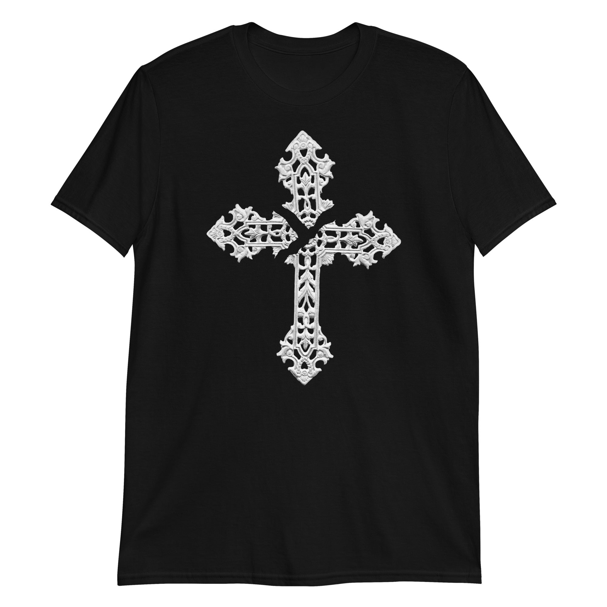 Broken Holy Cross Men's Short Sleeve T-Shirt - Edge of Life Designs