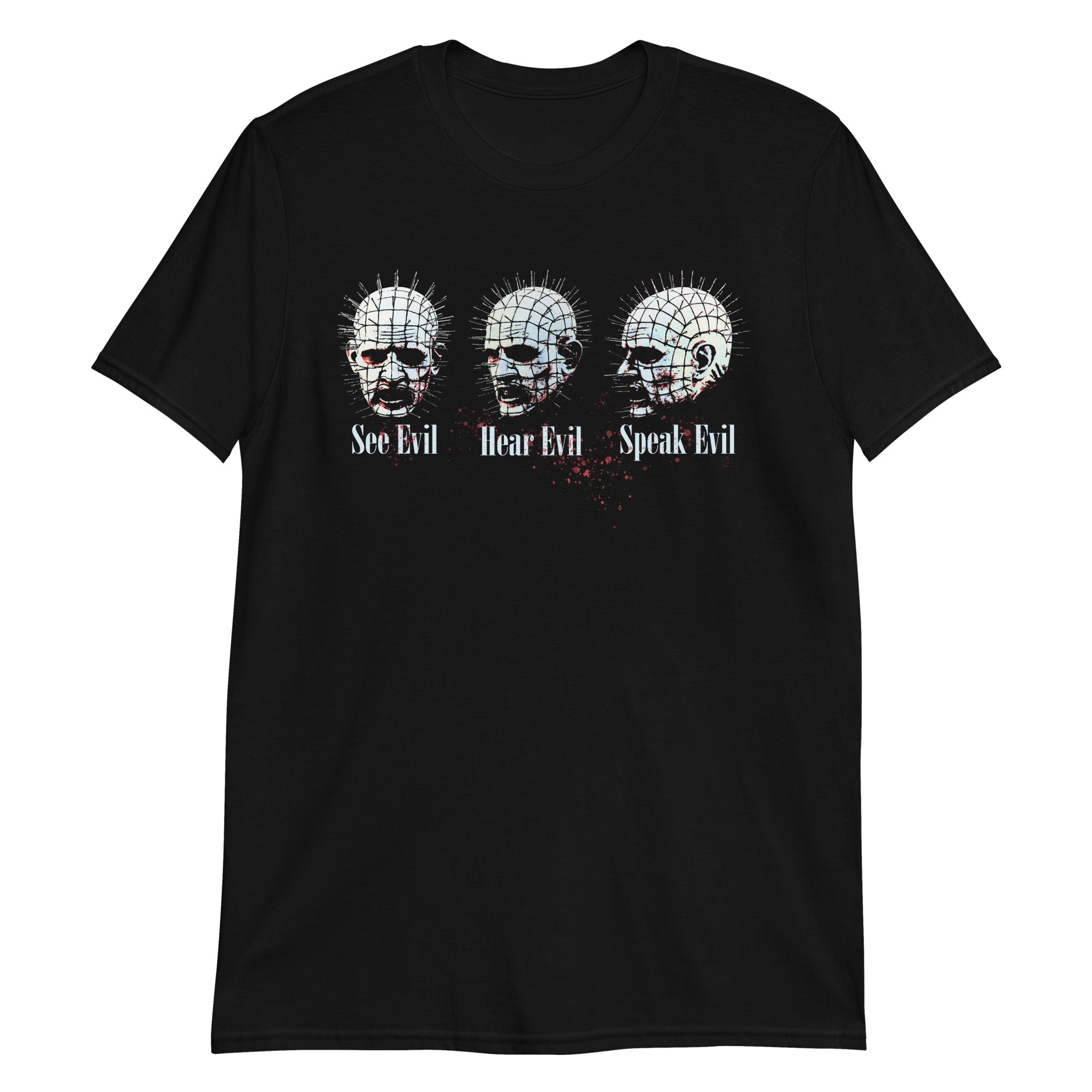 See Evil, Hear Evil, Speak Evil Horror Men's Short Sleeve T-Shirt - Edge of Life Designs