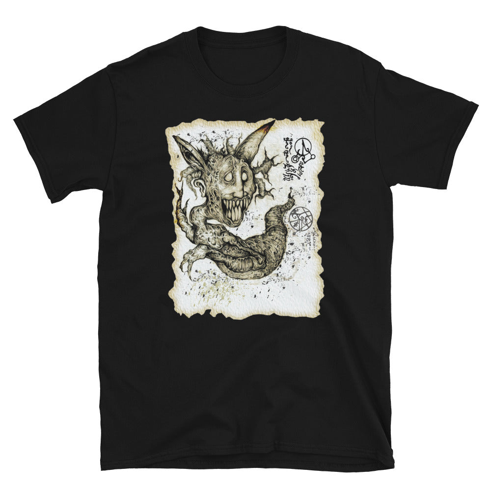 Necronomicon Summoned Demon Creature Men's Short Sleeve T-Shirt - Edge of Life Designs