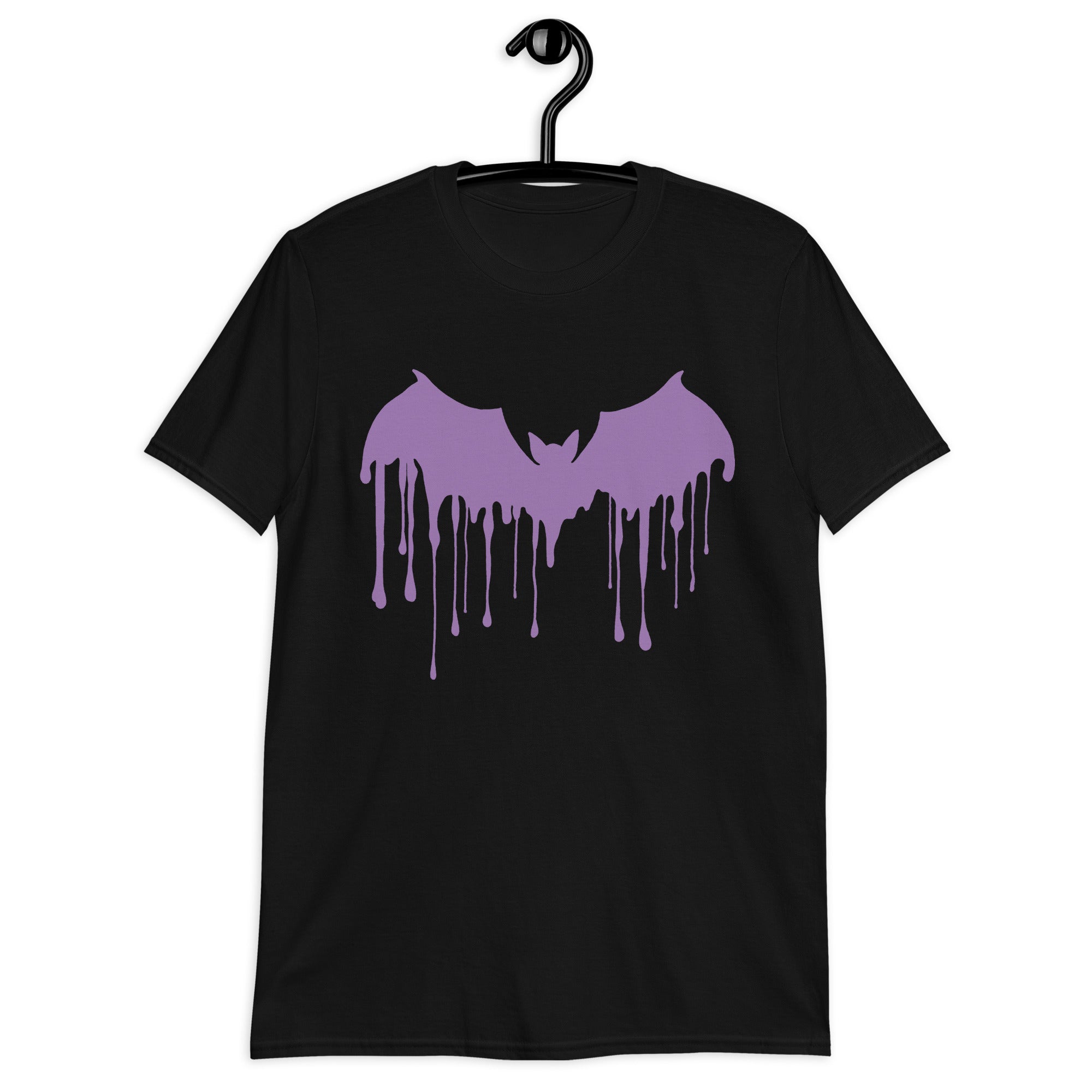 Purple Drip Melting Vampire Bat Men's Short Sleeve T-Shirt - Edge of Life Designs