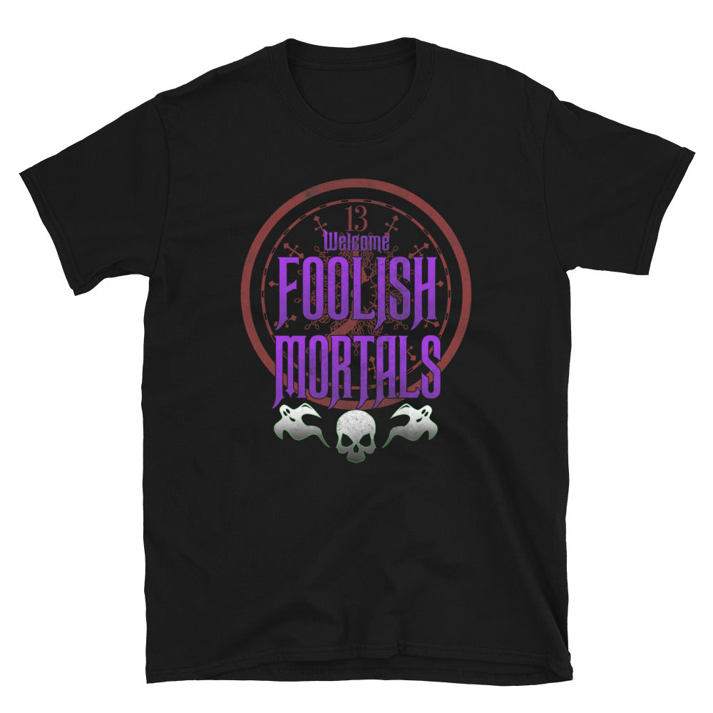 Welcome Foolish Mortals Haunted Mansion Men's Short Sleeve T-Shirt - Edge of Life Designs
