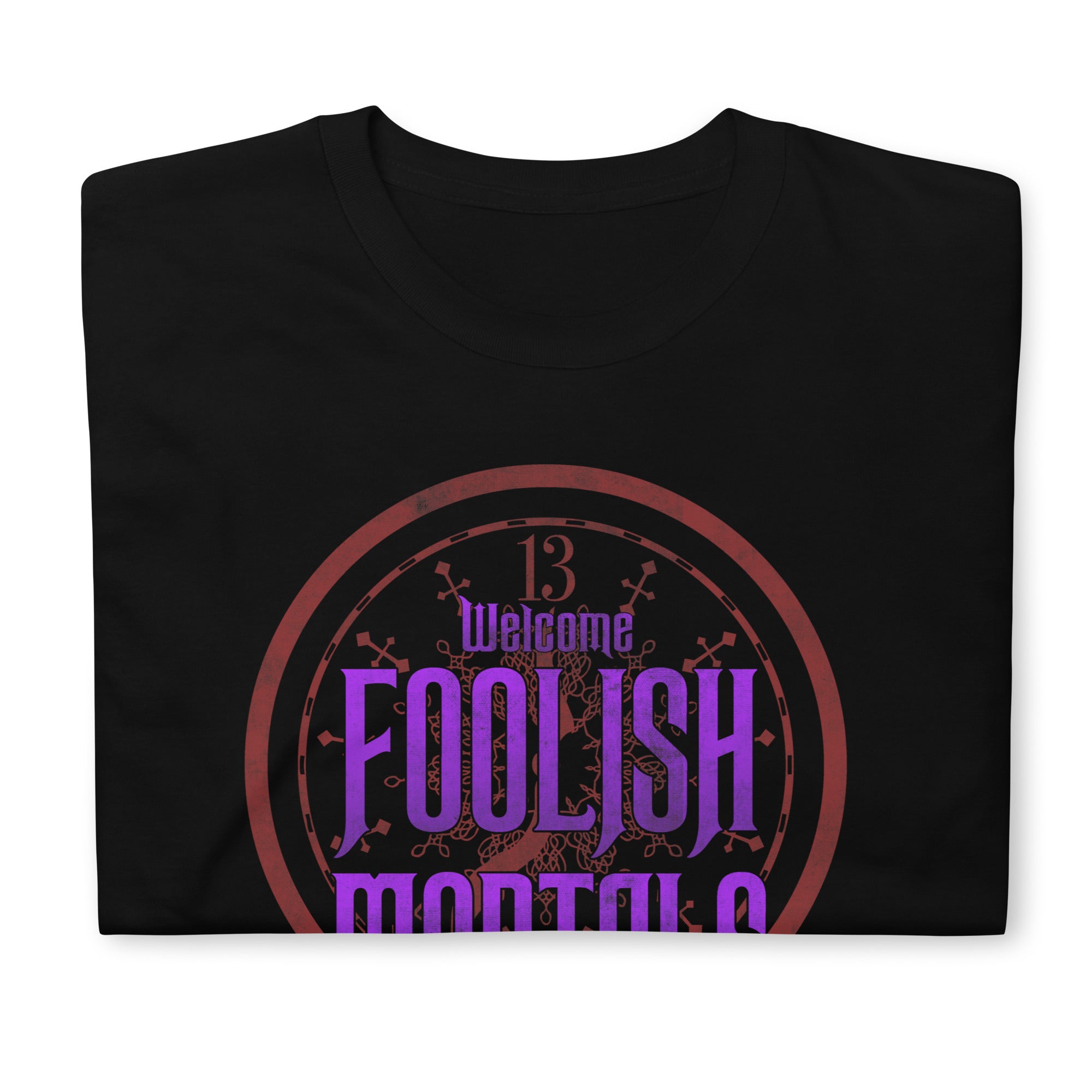 Welcome Foolish Mortals Haunted Mansion Men's Short Sleeve T-Shirt - Edge of Life Designs