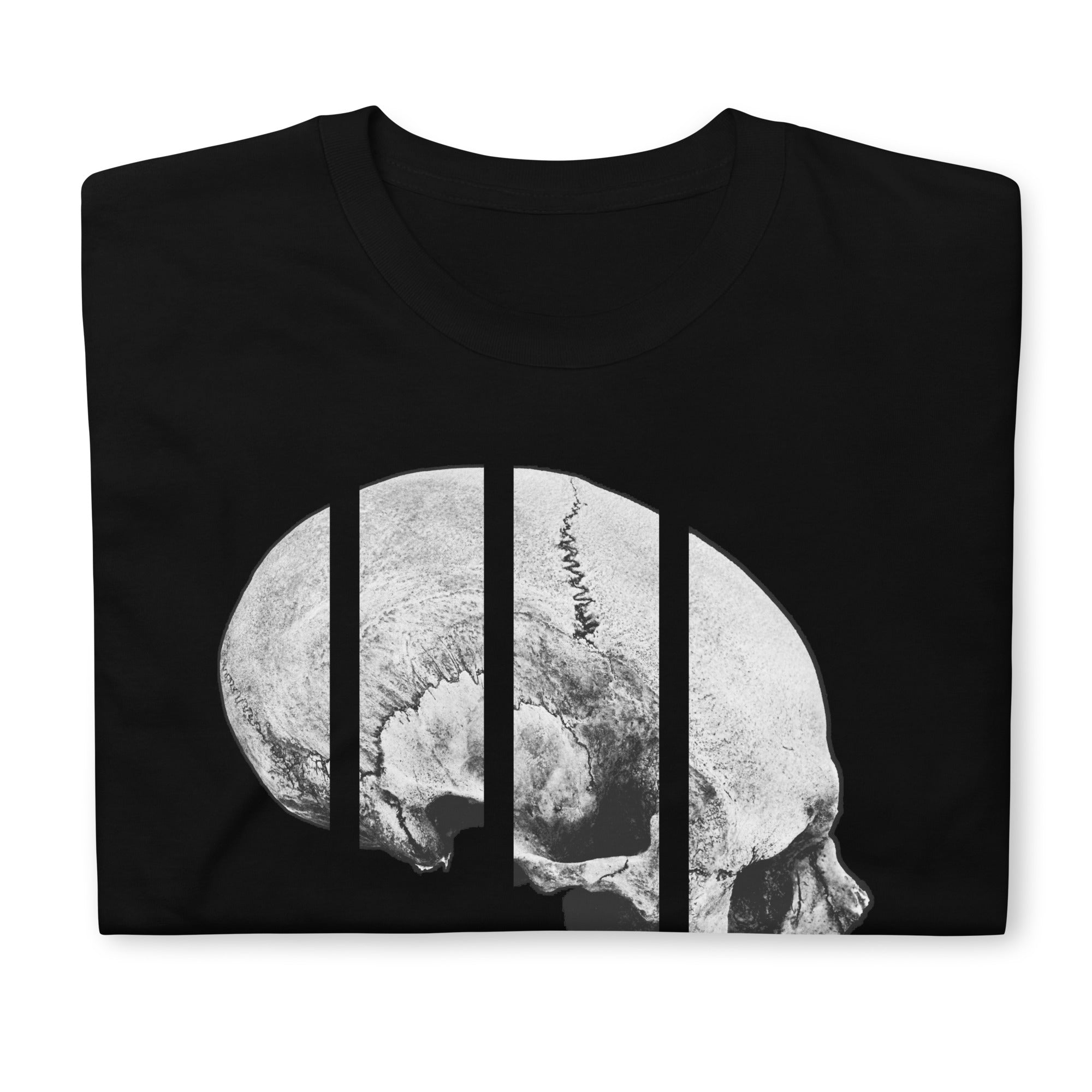 Exploded Elongated Human Skull Men's Short Sleeve T-Shirt - Edge of Life Designs