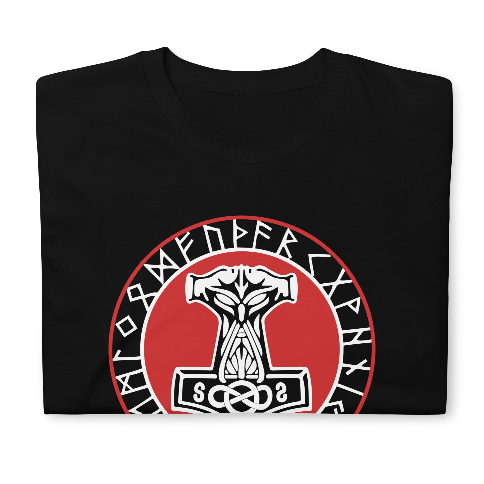 Odin Chief of the Gods Norse Mythology Rune Script Men's Short Sleeve T-Shirt - Edge of Life Designs
