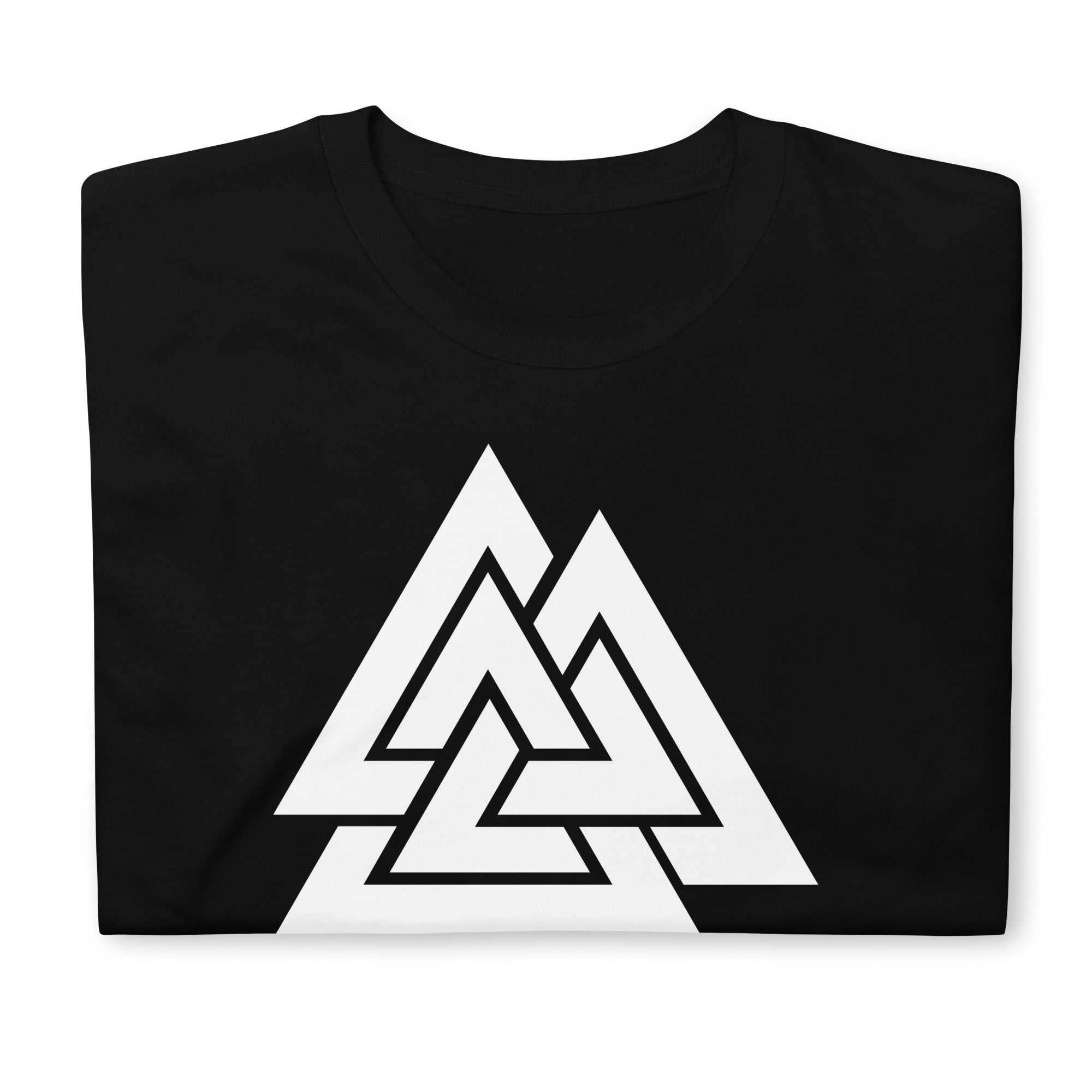 Viking Symbol Valknut Triangles of Power and Glory Men's Short-Sleeve T-Shirt - Edge of Life Designs