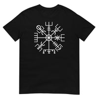 Vegvisir Wayfinder design on unisex T-shirt, front view
