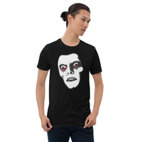 Pazuzu Captain Howdy design on unisex T-shirt, front view