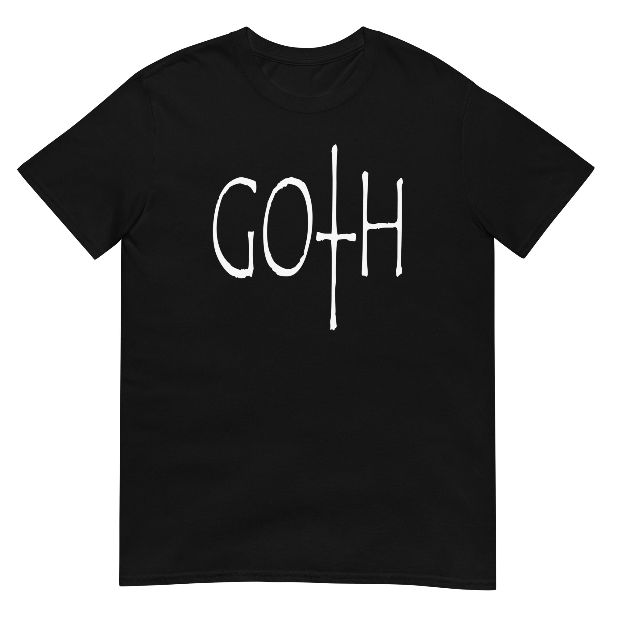 Goth Style Black Men's Short Sleeve T-Shirt - Edge of Life Designs