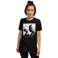 Aleister Crowley design on unisex T-shirt, front view