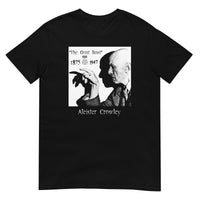 Aleister Crowley design on unisex T-shirt, front view
