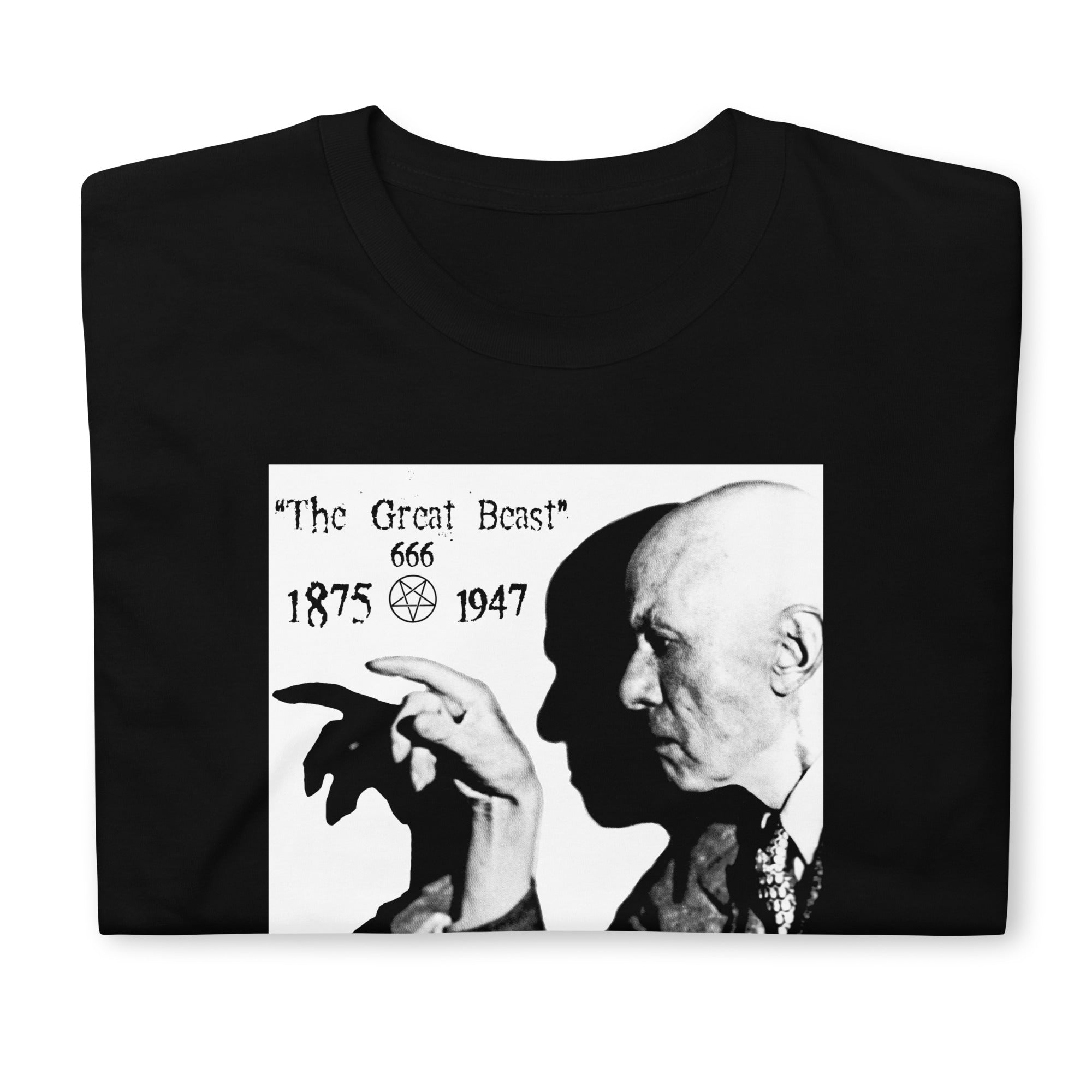 Aleister Crowley Infamous Occult Leader of Thelema Sex Magic Short Sleeve T-Shirt - Edge of Life Designs