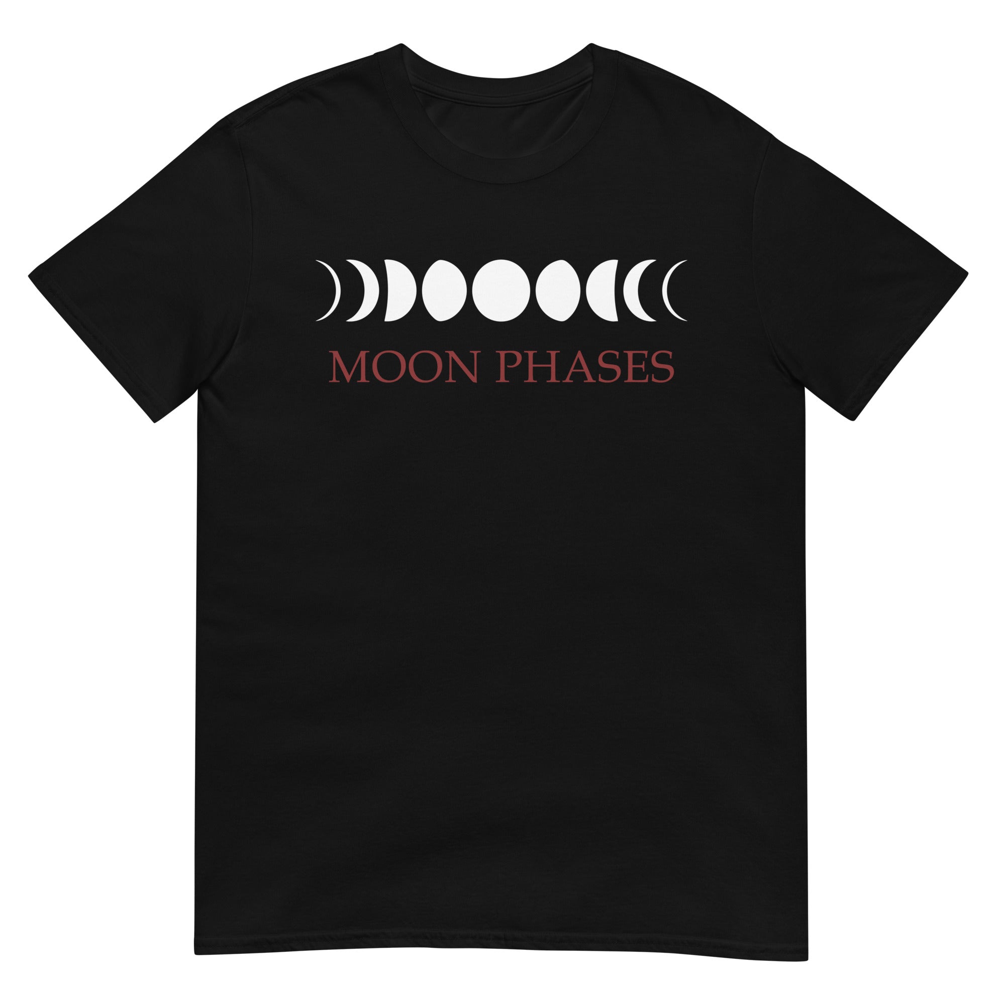 Lunar Moon Phases Waxing Waning New Full Moon Men's Short-Sleeve T-Shirt