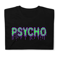 Psycho design on unisex T-shirt, front view