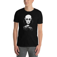 Nosferatu Count Orlok design on unisex T-shirt, front view
