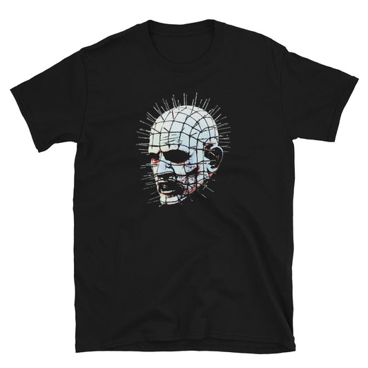 Hell Priest Cenobite design on unisex T-shirt, front view
