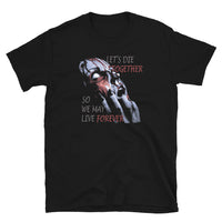 Together Forever Horror design on unisex T-shirt, front view