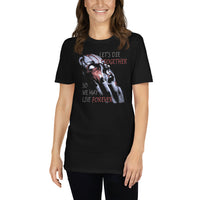 Together Forever Horror design on unisex T-shirt, front view