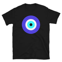Classic Evil Eye design on unisex T-shirt, front view
