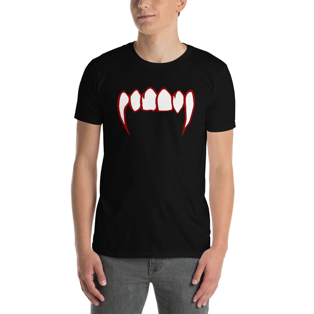 Bloody Vampire Fangs Horror Teeth Short-Sleeve T-Shirt