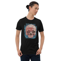 Mystical Blood Skull Front design on unisex T-shirt, front view