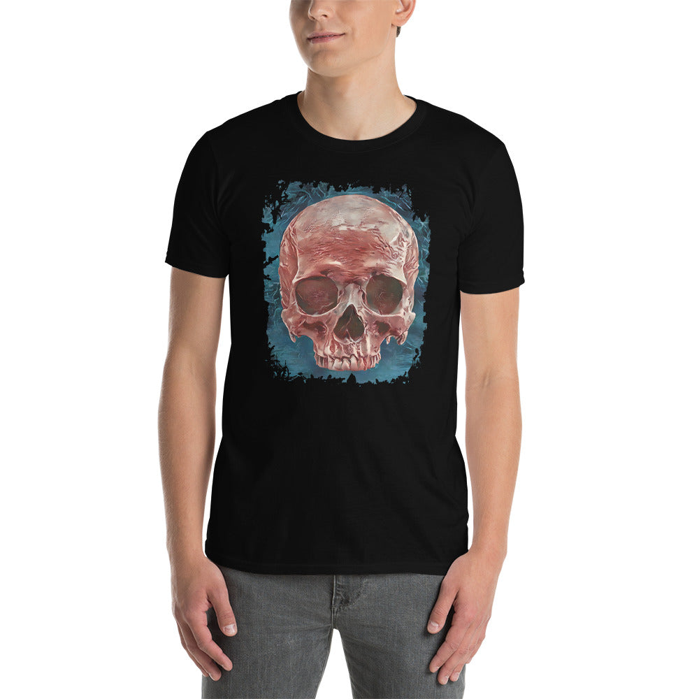 Front Mystical Blood Skull Voodoo Goth Fashion Short-Sleeve T-Shirt