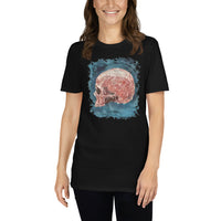 Mystical Blood Skull Side design on unisex T-shirt, front view