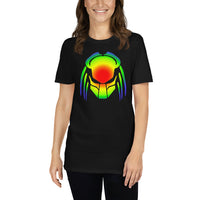 Heat Vision Predalien design on unisex T-shirt, front view