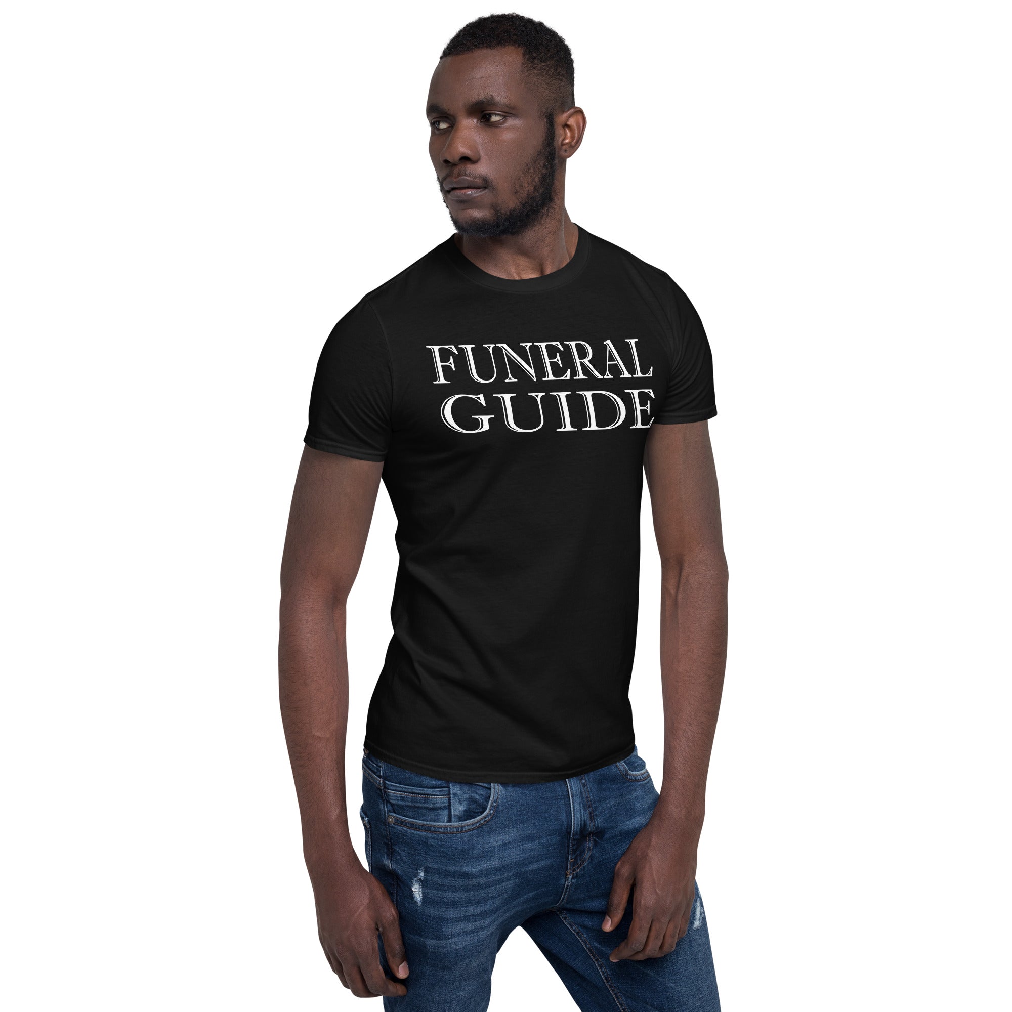 Funeral Guide Gothic Mortician Style Men's Short Sleeve T-Shirt - Edge of Life Designs