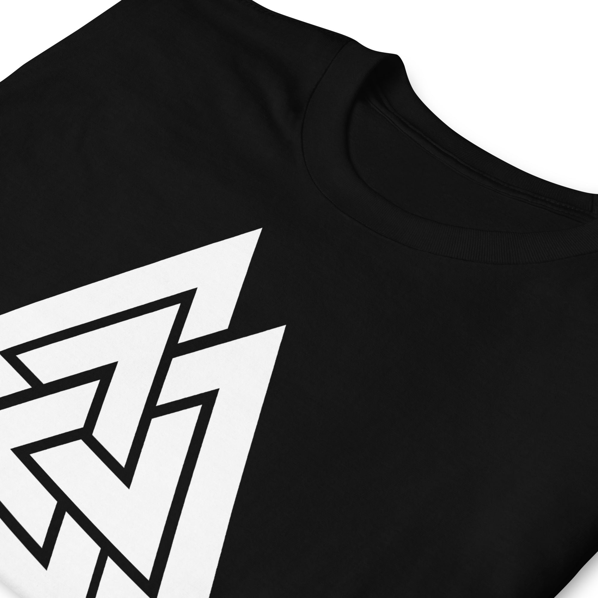 Viking Symbol Valknut Triangles of Power and Glory Men's Short-Sleeve T-Shirt - Edge of Life Designs