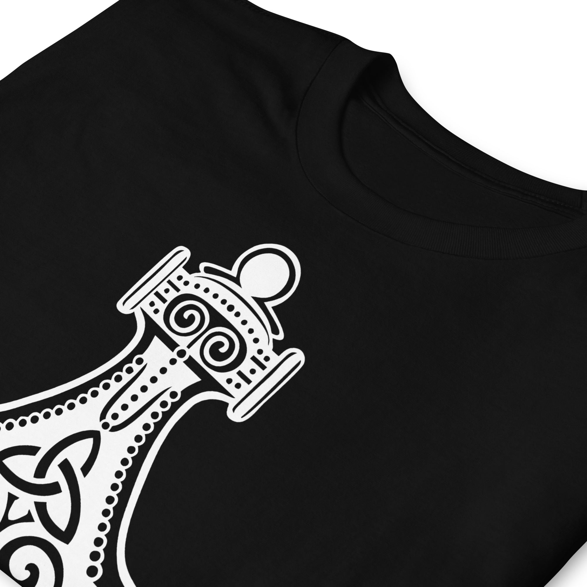 Thor's Hammer Mjolnir Norse Mythology Men's Short-Sleeve T-Shirt White Print - Edge of Life Designs