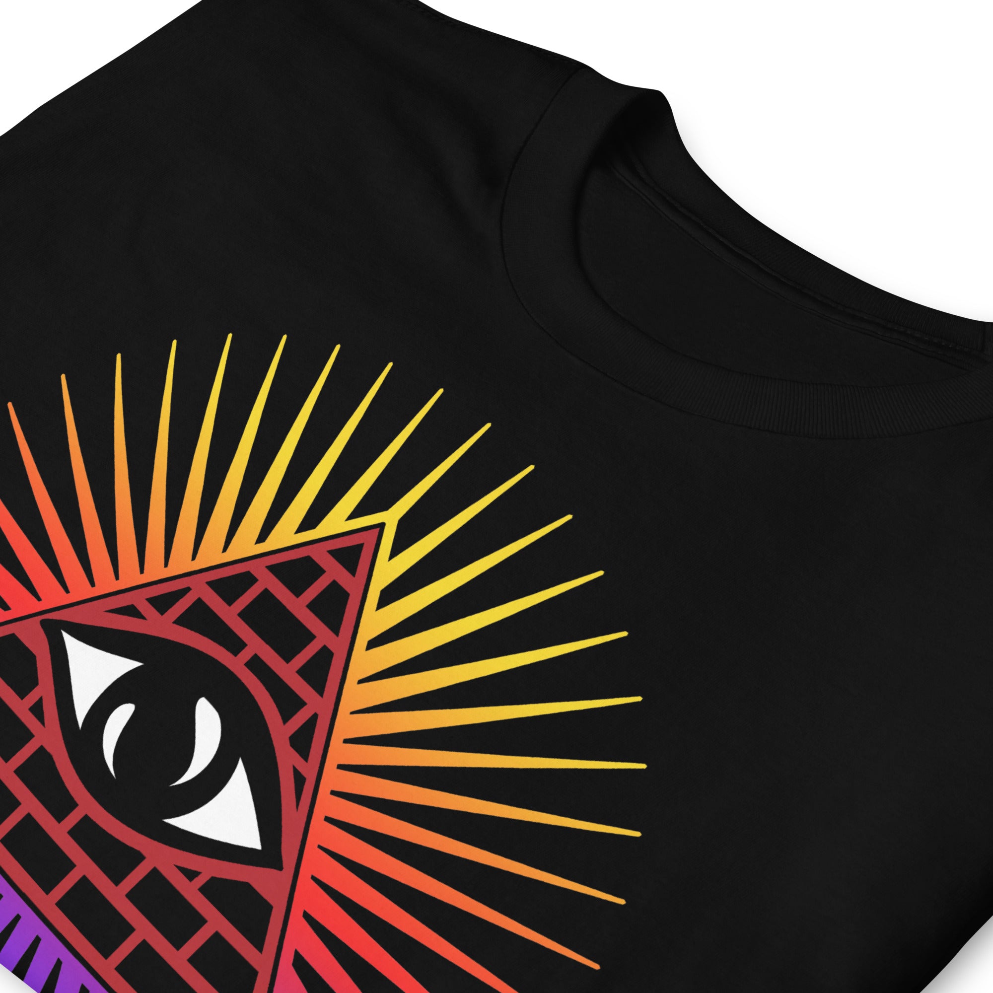 Illuminati All Seeing Psychic Eye Color Aura Men's Short-Sleeve T-Shirt - Edge of Life Designs