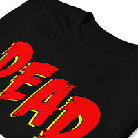 Dead Gothic Emo design on unisex T-shirt, detail view