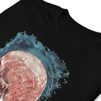 Mystical Blood Skull Side design on unisex T-shirt, detail view