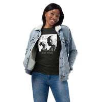 Aleister Crowley design on slim-fit long sleeve shirt, front view