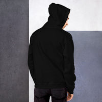 Unisex heavy-blend hoodie, back view