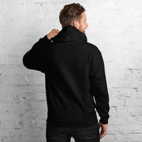 Unisex heavy-blend hoodie, back view