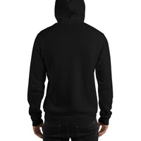 Unisex heavy-blend hoodie, back view