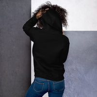Unisex heavy-blend hoodie, back view