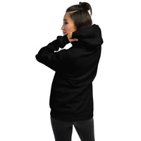 Unisex heavy-blend hoodie, back view