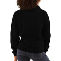 Unisex heavy-blend hoodie, back view